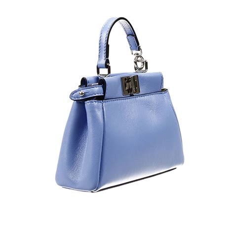 fendi blue handbag|Fendi buckle bag.